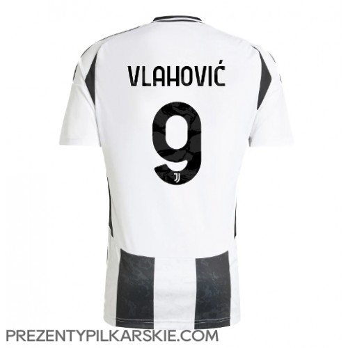 Stroje piłkarskie Juventus Dusan Vlahovic #9 Koszulka Podstawowej 2024-25 Krótki Rękaw